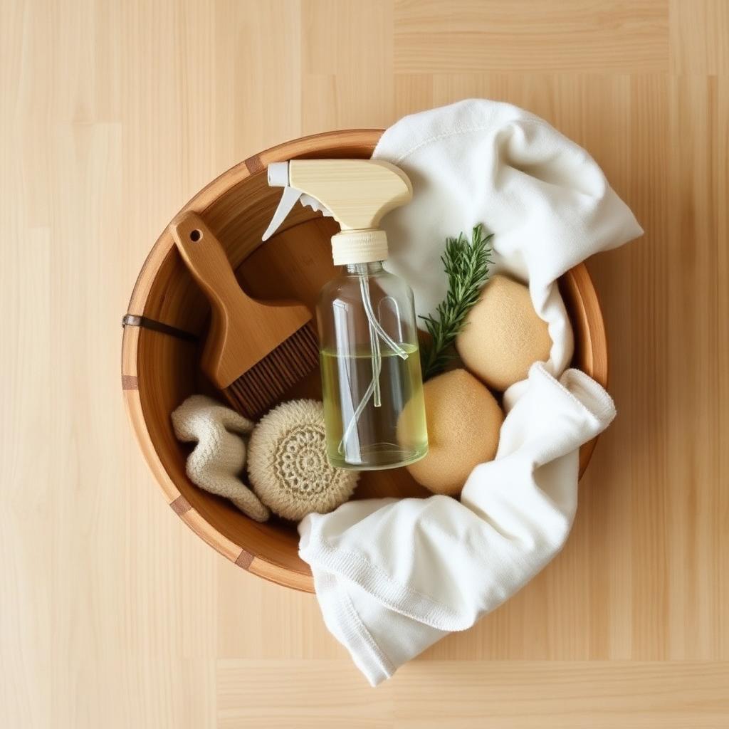 Reusable cloths — less waste, more care.
